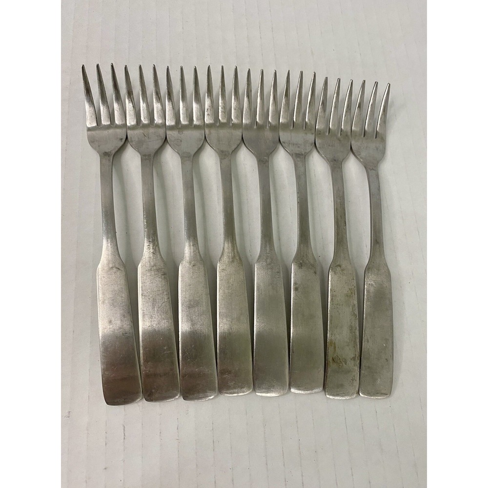 Stanley Roberts Rogers Co Stainless Plymouth Cove Seafood Cocktail Forks Set 8